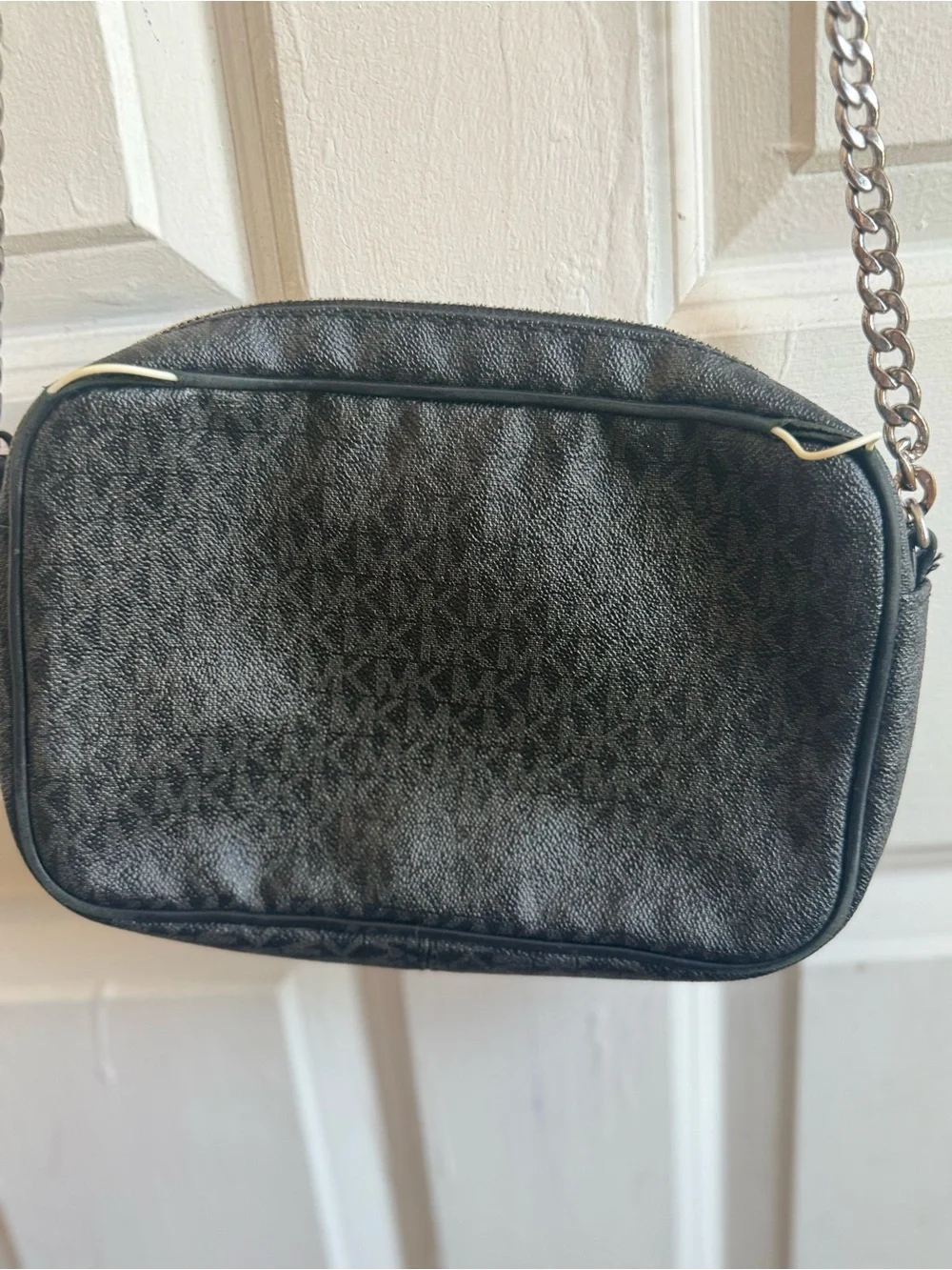 Michael Kors Jet Set Large Monogram Crossbody Bag (As-Is / Repair)